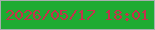 文字の大きさ：2、枠の色：a6afae、背景の色：1eab32、文字の色：c5314b 無料ブログパーツのブログ時計