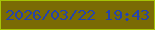文字の大きさ：2、枠の色：a6c307、背景の色：7a6b04、文字の色：2543ac 無料ブログパーツのブログ時計