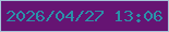 文字の大きさ：1、枠の色：a6c4d8、背景の色：661473、文字の色：2b91a9 無料ブログパーツのブログ時計