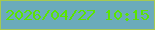 文字の大きさ：1、枠の色：a6c951、背景の色：6babbb、文字の色：5be501 無料ブログパーツのブログ時計