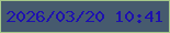 文字の大きさ：2、枠の色：a6c98a、背景の色：465a6e、文字の色：1e11b0 無料ブログパーツのブログ時計