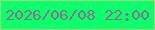 文字の大きさ：1、枠の色：a6d47a、背景の色：0cff6c、文字の色：857486 無料ブログパーツのブログ時計