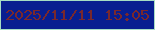 文字の大きさ：1、枠の色：a6ddc3、背景の色：081e90、文字の色：79282d 無料ブログパーツのブログ時計