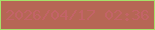 文字の大きさ：5、枠の色：a6e069、背景の色：b66655、文字の色：c36367 無料ブログパーツのブログ時計