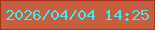 文字の大きさ：3、枠の色：a73119、背景の色：c65f3f、文字の色：41e8ef 無料ブログパーツのブログ時計