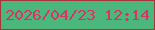 文字の大きさ：2、枠の色：a7363a、背景の色：4cb77d、文字の色：d53563 無料ブログパーツのブログ時計