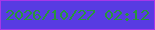 文字の大きさ：2、枠の色：a736e8、背景の色：583be2、文字の色：29953d 無料ブログパーツのブログ時計