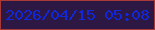 文字の大きさ：5、枠の色：a73936、背景の色：2c1842、文字の色：1226dc 無料ブログパーツのブログ時計