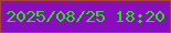 文字の大きさ：5、枠の色：a74241、背景の色：890dbf、文字の色：1fe906 無料ブログパーツのブログ時計