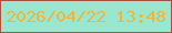 文字の大きさ：2、枠の色：a7513f、背景の色：99e7ce、文字の色：efb63b 無料ブログパーツのブログ時計
