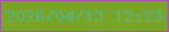 文字の大きさ：3、枠の色：a751af、背景の色：79a427、文字の色：57b285 無料ブログパーツのブログ時計