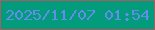 文字の大きさ：2、枠の色：a75e63、背景の色：029c7c、文字の色：638dea 無料ブログパーツのブログ時計
