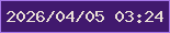文字の大きさ：1、枠の色：a778ea、背景の色：41196e、文字の色：e8ddd5 無料ブログパーツのブログ時計