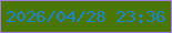 文字の大きさ：3、枠の色：a77be5、背景の色：4a7704、文字の色：1d85cd 無料ブログパーツのブログ時計