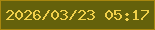 文字の大きさ：4、枠の色：a7860f、背景の色：64610b、文字の色：f0d04a 無料ブログパーツのブログ時計