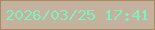 文字の大きさ：5、枠の色：a78a5d、背景の色：c4b29f、文字の色：7ef1bd 無料ブログパーツのブログ時計