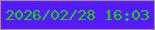 文字の大きさ：1、枠の色：a79181、背景の色：5719ff、文字の色：19d600 無料ブログパーツのブログ時計