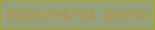 文字の大きさ：1、枠の色：a7a22e、背景の色：96a079、文字の色：b99245 無料ブログパーツのブログ時計