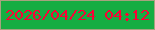 文字の大きさ：2、枠の色：a7a27e、背景の色：16ad42、文字の色：fc0136 無料ブログパーツのブログ時計
