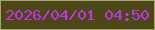 文字の大きさ：3、枠の色：a7a36f、背景の色：4b4717、文字の色：c434e7 無料ブログパーツのブログ時計