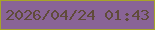 文字の大きさ：2、枠の色：a7a428、背景の色：896496、文字の色：604b3a 無料ブログパーツのブログ時計
