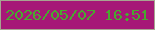 文字の大きさ：5、枠の色：a7a591、背景の色：a61877、文字の色：48a92f 無料ブログパーツのブログ時計