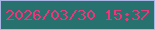 文字の大きさ：5、枠の色：a7b6e2、背景の色：27716f、文字の色：eb3779 無料ブログパーツのブログ時計