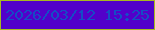 文字の大きさ：4、枠の色：a7ba1f、背景の色：5201ca、文字の色：144dc6 無料ブログパーツのブログ時計