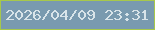 文字の大きさ：3、枠の色：a7c84b、背景の色：799aaf、文字の色：d8e4e9 無料ブログパーツのブログ時計
