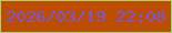 文字の大きさ：1、枠の色：a7d170、背景の色：bd4d02、文字の色：7955d7 無料ブログパーツのブログ時計