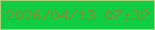 文字の大きさ：3、枠の色：a7d27b、背景の色：10cd44、文字の色：78922f 無料ブログパーツのブログ時計