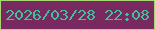 文字の大きさ：1、枠の色：a7d774、背景の色：78295f、文字の色：41c197 無料ブログパーツのブログ時計