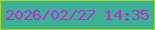 文字の大きさ：2、枠の色：a7d815、背景の色：3db196、文字の色：c726d7 無料ブログパーツのブログ時計