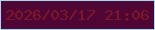 文字の大きさ：5、枠の色：a7d8f2、背景の色：500635、文字の色：7d172a 無料ブログパーツのブログ時計