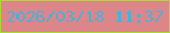 文字の大きさ：2、枠の色：a7de2a、背景の色：dc8689、文字の色：47b3dd 無料ブログパーツのブログ時計