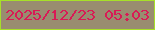 文字の大きさ：2、枠の色：a7e029、背景の色：998d70、文字の色：d81b55 無料ブログパーツのブログ時計