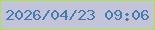文字の大きさ：1、枠の色：a7e63e、背景の色：c3c4d9、文字の色：457cad 無料ブログパーツのブログ時計