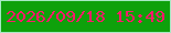文字の大きさ：1、枠の色：a7e9c3、背景の色：0ea10b、文字の色：ff1a6a 無料ブログパーツのブログ時計
