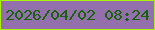 文字の大きさ：5、枠の色：a7f404、背景の色：9370ac、文字の色：176307 無料ブログパーツのブログ時計