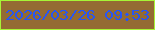 文字の大きさ：4、枠の色：a7f536、背景の色：946b33、文字の色：2755f4 無料ブログパーツのブログ時計