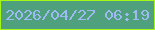 文字の大きさ：4、枠の色：a7f716、背景の色：4fa07d、文字の色：9ebaf2 無料ブログパーツのブログ時計