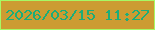 文字の大きさ：1、枠の色：a7f964、背景の色：cc9c32、文字の色：1bad7a 無料ブログパーツのブログ時計