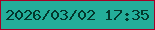 文字の大きさ：1、枠の色：a80025、背景の色：24ae9a、文字の色：03372c 無料ブログパーツのブログ時計
