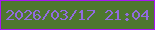 文字の大きさ：3、枠の色：a816f4、背景の色：4e772f、文字の色：916bdf 無料ブログパーツのブログ時計