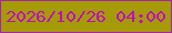 文字の大きさ：2、枠の色：a824a8、背景の色：a59b06、文字の色：c20cbe 無料ブログパーツのブログ時計
