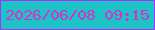 文字の大きさ：3、枠の色：a830fa、背景の色：1ec3c8、文字の色：d533c7 無料ブログパーツのブログ時計