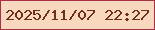 文字の大きさ：1、枠の色：a83145、背景の色：f8d8be、文字の色：6d2e1a 無料ブログパーツのブログ時計