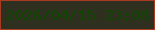 文字の大きさ：2、枠の色：a83c22、背景の色：2f2f20、文字の色：0e4800 無料ブログパーツのブログ時計