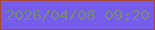 文字の大きさ：1、枠の色：a84837、背景の色：755ceb、文字の色：798977 無料ブログパーツのブログ時計