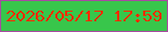文字の大きさ：5、枠の色：a84aa1、背景の色：38c64b、文字の色：fa2b02 無料ブログパーツのブログ時計